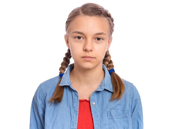 Mädchen Emotionen und Zeichen — Stockfoto