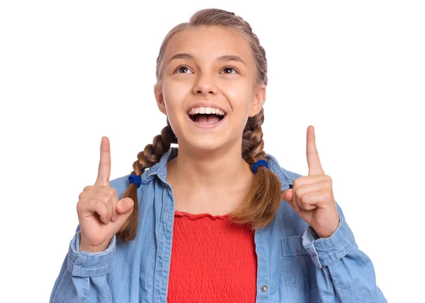 Mädchen Emotionen und Zeichen — Stockfoto