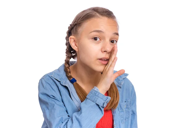 Mädchen Emotionen und Zeichen — Stockfoto