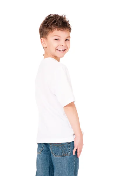 T-shirt su ragazzo — Foto Stock