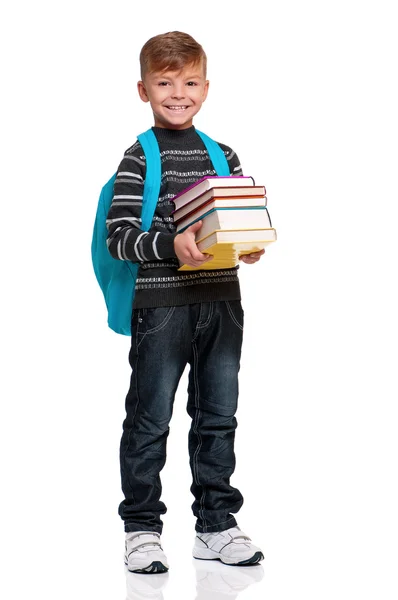 Boy with backpack — Stock Photo, Image