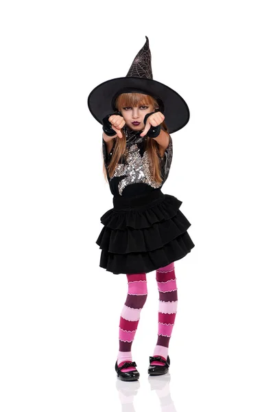 Little girl in halloween costume — Stock Photo, Image