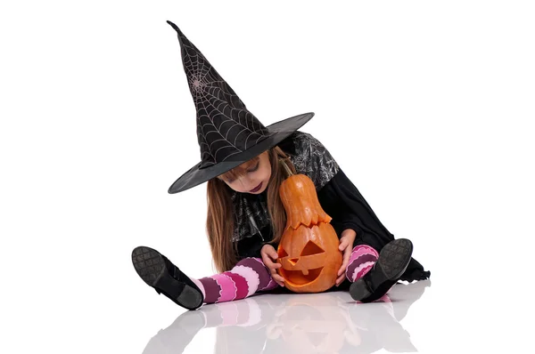 Little girl in halloween costume — Stock Photo, Image