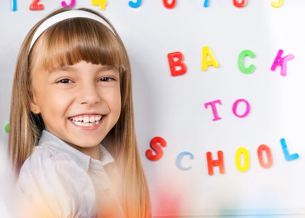 Girl doing homework — Stock Photo, Image