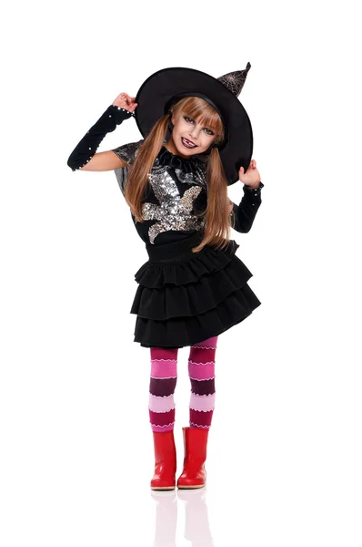 Little girl in halloween costume — Stock Photo, Image