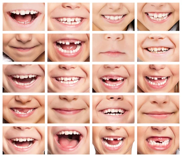 Set of smiles — Stock Photo, Image