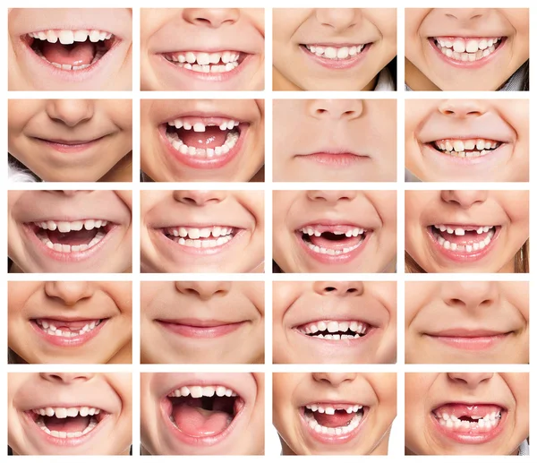 Set of smiles Royalty Free Stock Images