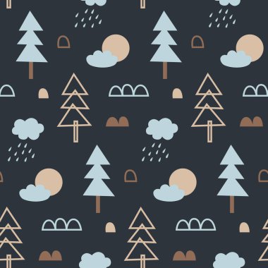 Ağaçlarla, bitkilerle, taşlarla, bulutlarla, güneşle kusursuz bir orman düzeni.