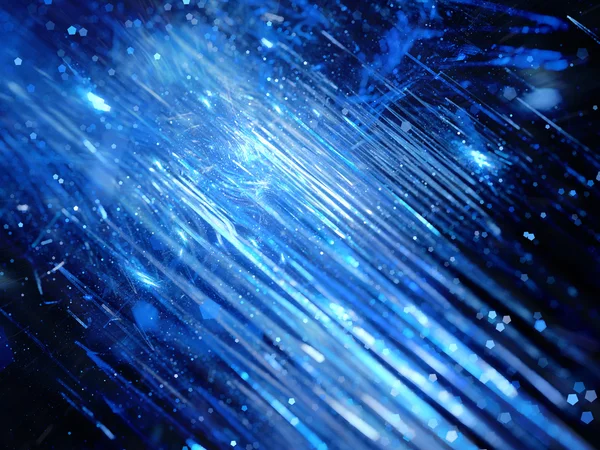 容量の大きなデータの青い光る新しい技術爆発 — ストック写真
