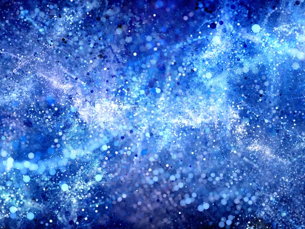 Blau glühende lebendige Blasen abstrakter Hintergrund — Stockfoto