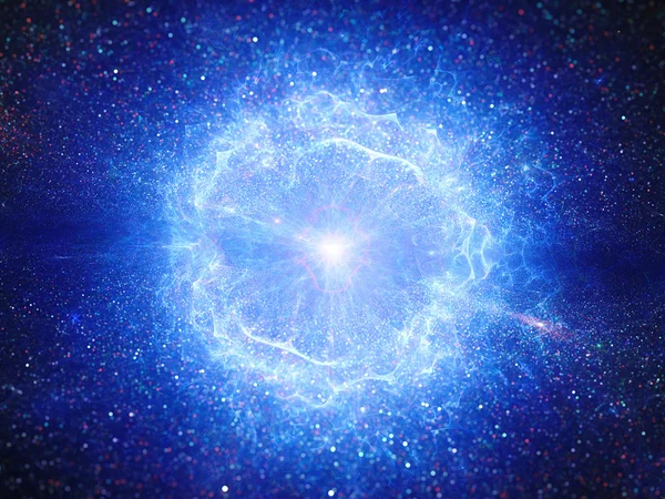 Big bang explosion in space — Stock Photo, Image