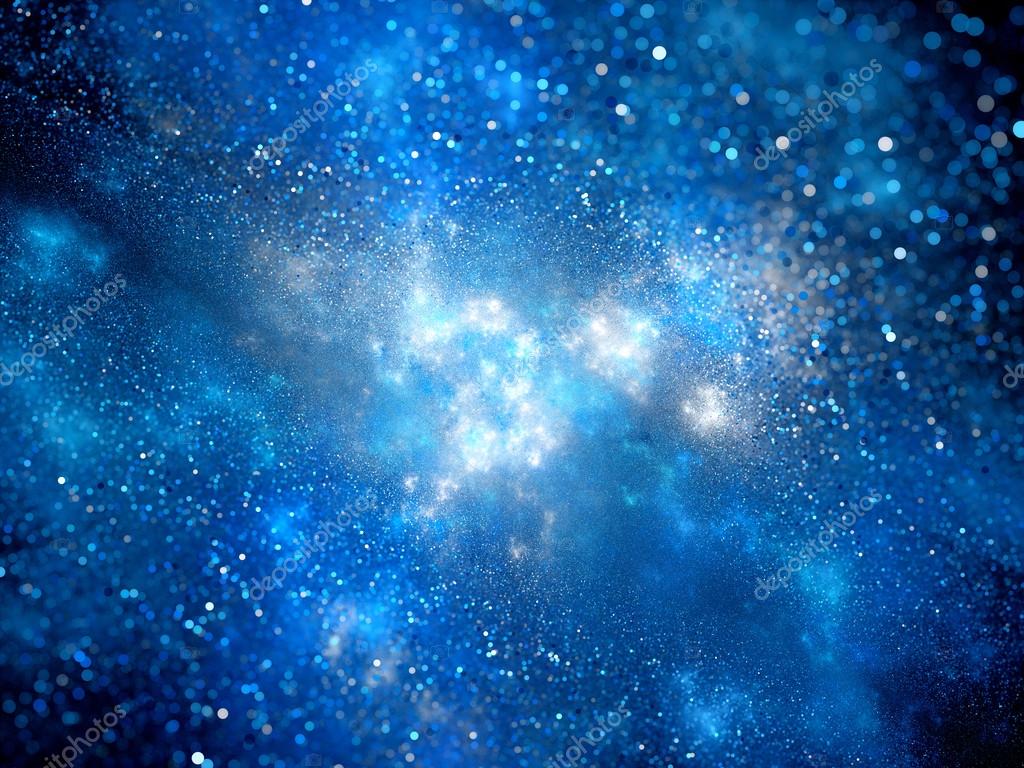 Blue nebula with particles — Stock Photo © sakkmesterke #107077020, image size:1024x768