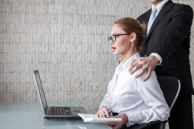 Patron Sekreter ofiste el koymak