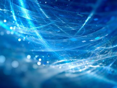 Yeni mavi parlak teknolojileri parçacıkları ile