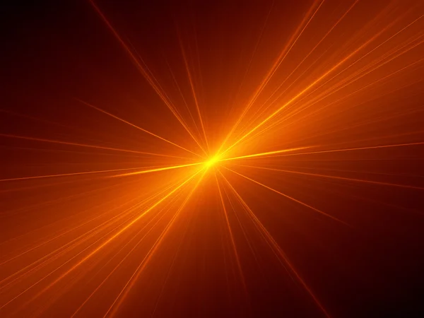 Orange glowing star in space — Stock Photo, Image