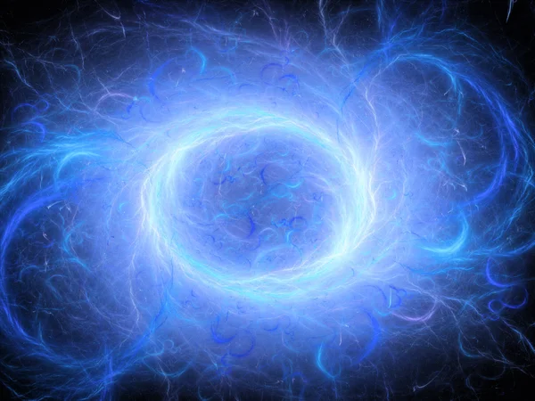 Цветное плазменное пламя в космосе — стоковое фото