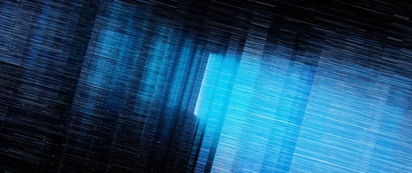 Grilla Computación Cuántica Multidimensional Brillante Azul Fondo Abstracto Generado Por —  Fotos de Stock