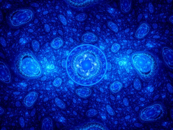 Blue glowing cells — Stock Photo, Image