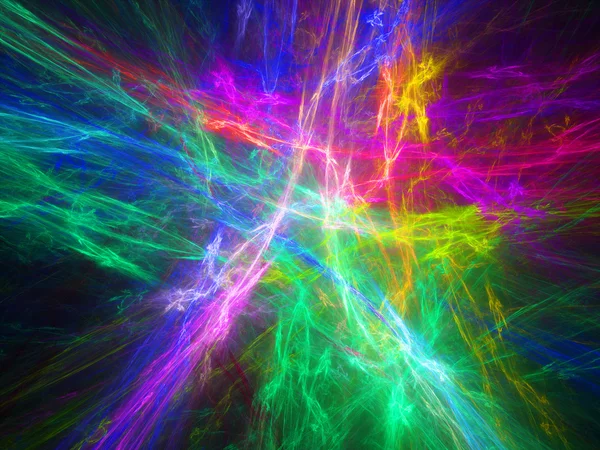 Plasma brilhante multicolorido no espaço — Fotografia de Stock