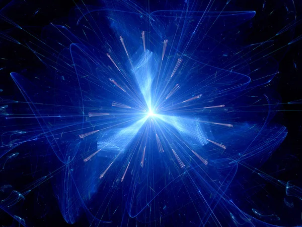 原子核分裂のフラクタル — ストック写真