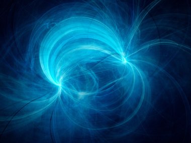 Blue electromagnetic field clipart