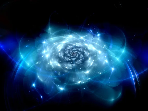 Космический фрактальный цветок — стоковое фото