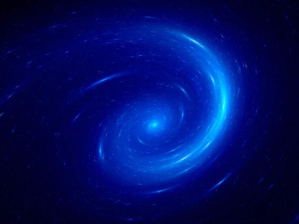 Blue spiral galaxy — Zdjęcie stockowe