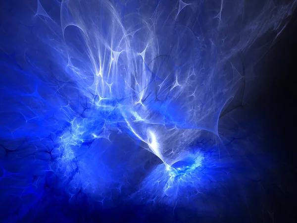 Färgglada glödande plasma i rymden — Stockfoto