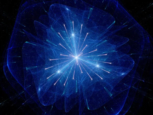 Фрактал деления ядра — стоковое фото
