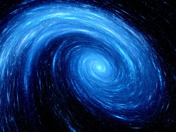 Galaxia espiral brillante azul — Foto de Stock