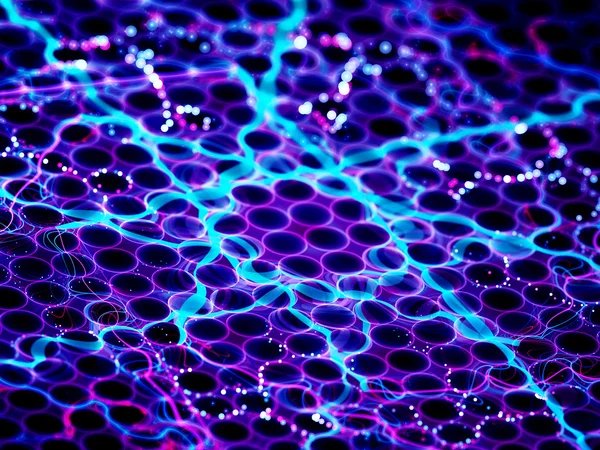 Nanotechnology with microlenses — Stock Photo, Image