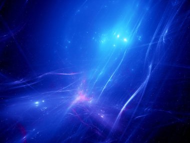 Derin uzayda parlayan eğrileri
