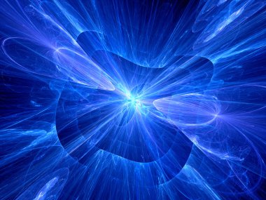 Uzayda parlayan plazma patlama