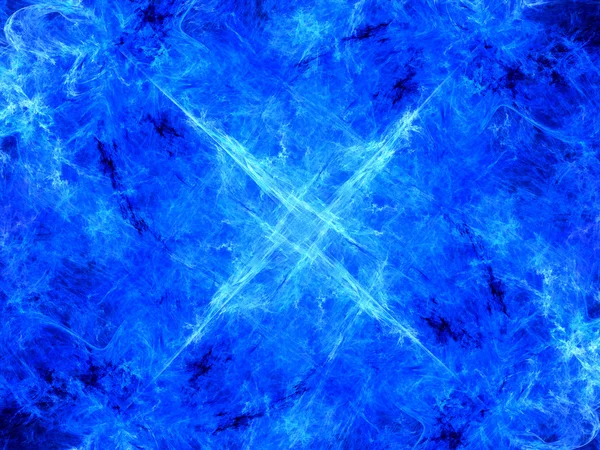 空間で青い光る神秘的なエネルギー — ストック写真