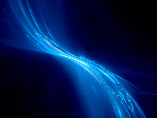 Blue glowing shape in space — Stock Photo, Image