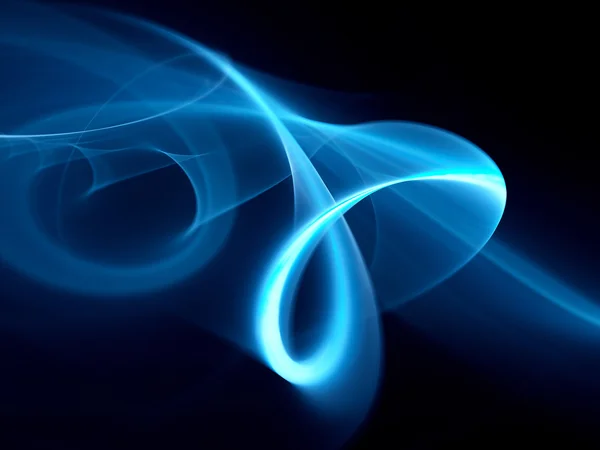 Blue glowing curve in space — Stock Photo, Image