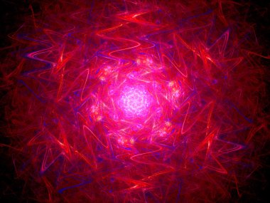 Renkli kırmızı parlayan füzyon 