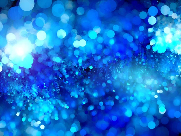 Mavi parlak kabarcıklar fraktal — Stok fotoğraf