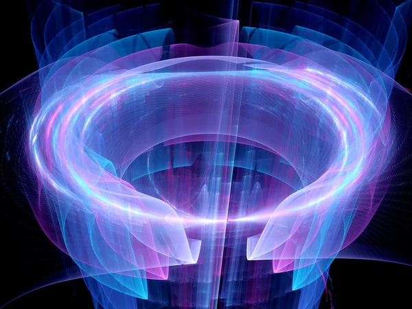 High power circular energy field — Stock Photo, Image