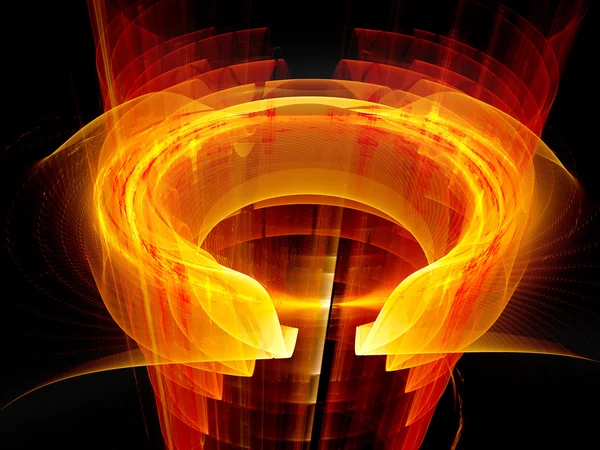 Glowing fiery plasma fields — Stock Photo, Image