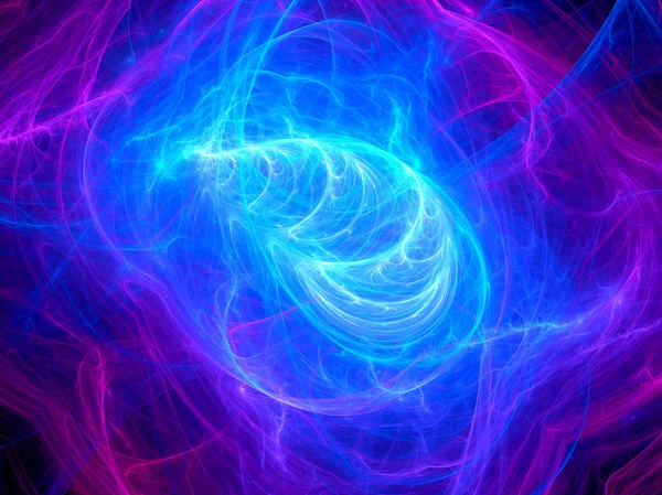 Színes elektromágneses erő mező az űrben — Stock Fotó