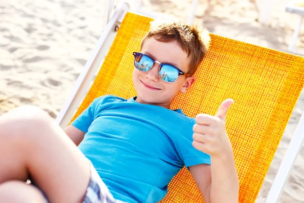 Little boy enjoying holiday — Stock Photo, Image