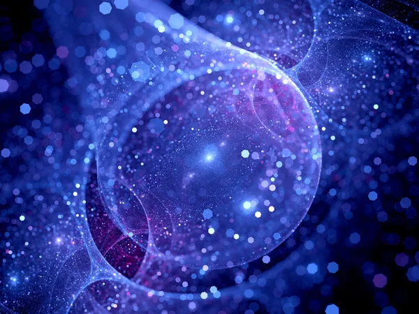 Riesige Gravitationslinse im Raum abstrakter Hintergrund — Stockfoto