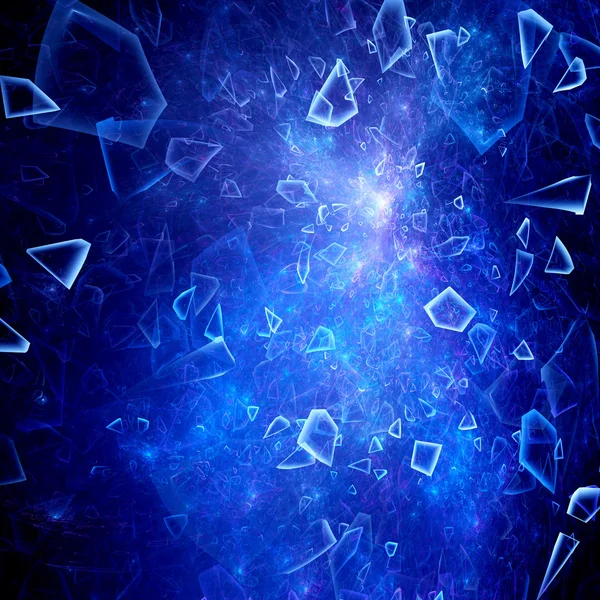 Magical explosion of big data in space — Stock Photo, Image