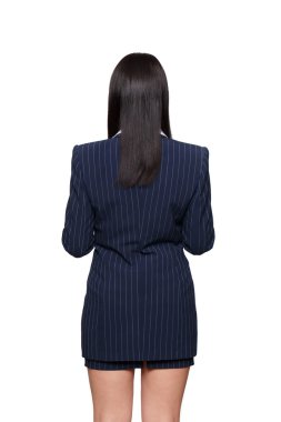 İş kadını arkadan formal giyim