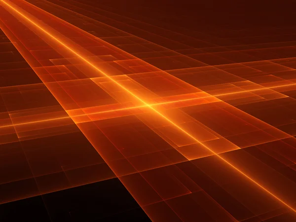 Glödande orange futuristisk yta — Stockfoto