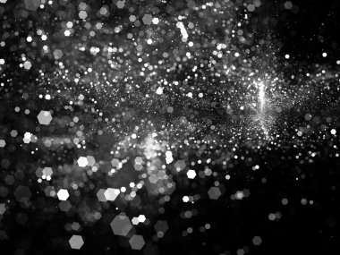 Altıgen bokeh parçacık patlama Yoğunluk Haritası