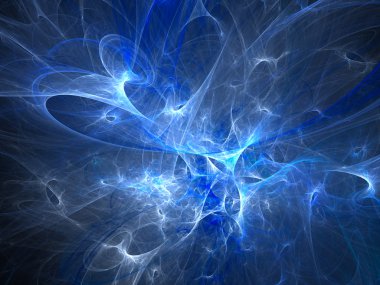 Mavi parlak plazma alev