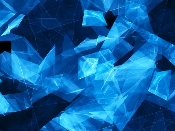 Blue glowing shapes with lines design — Stock Photo, Image