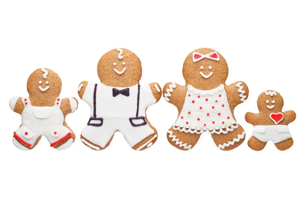 Gingerbread family — Stock Photo, Image